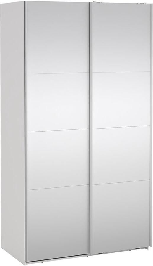 Tvilum Catania schuifdeurkast 2 deuren met spiegel 120x220cm wit