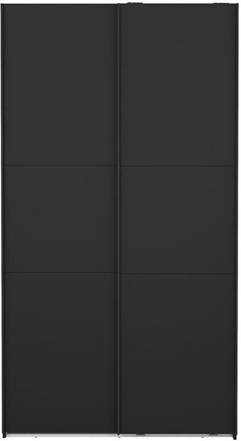 Tvilum Como schuifdeurkast 2 deuren 120x220cm mat zwart - Foto 2