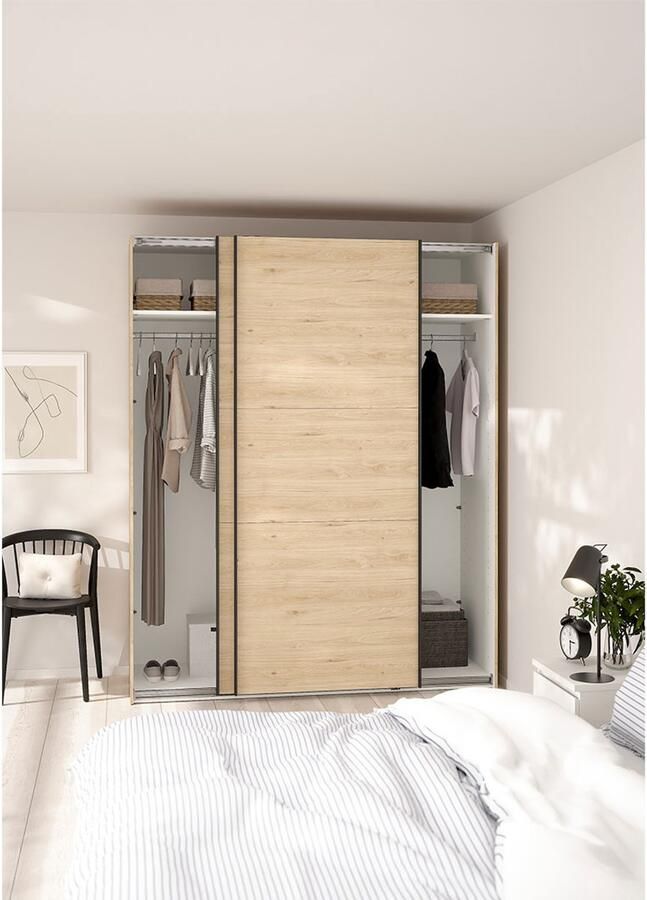 Tvilum Como schuifdeurkast 2 deuren 180x220cm eikdecor - Foto 2
