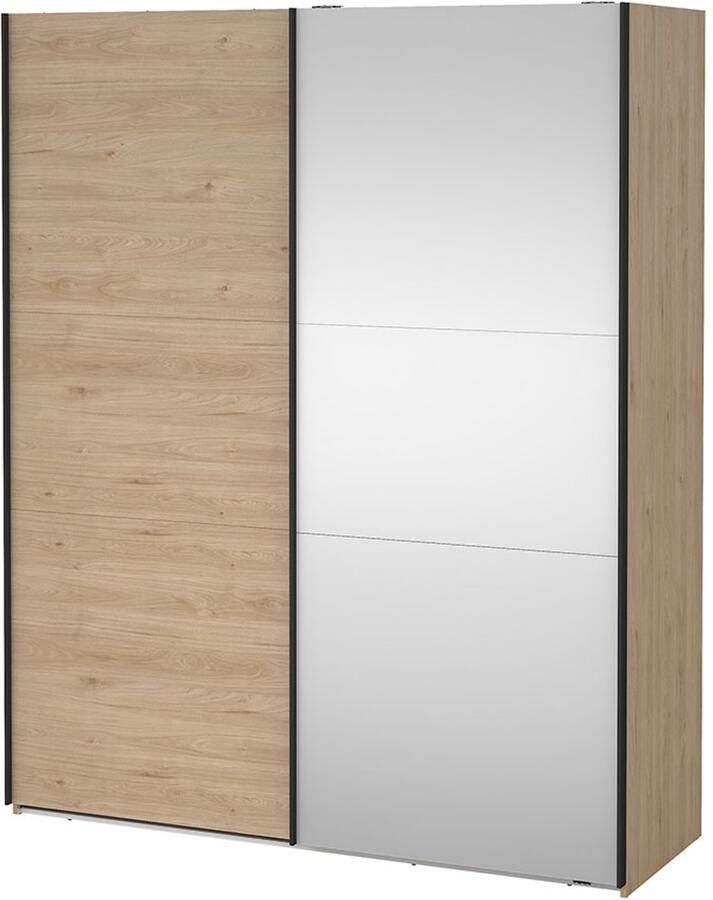 Tvilum Como schuifdeurkast 2 deuren 180x220cm eikdecor