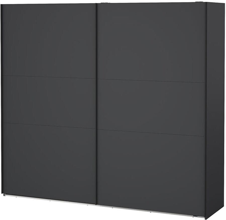 Tvilum Como schuifdeurkast 2 deuren 245x220cm mat grijs