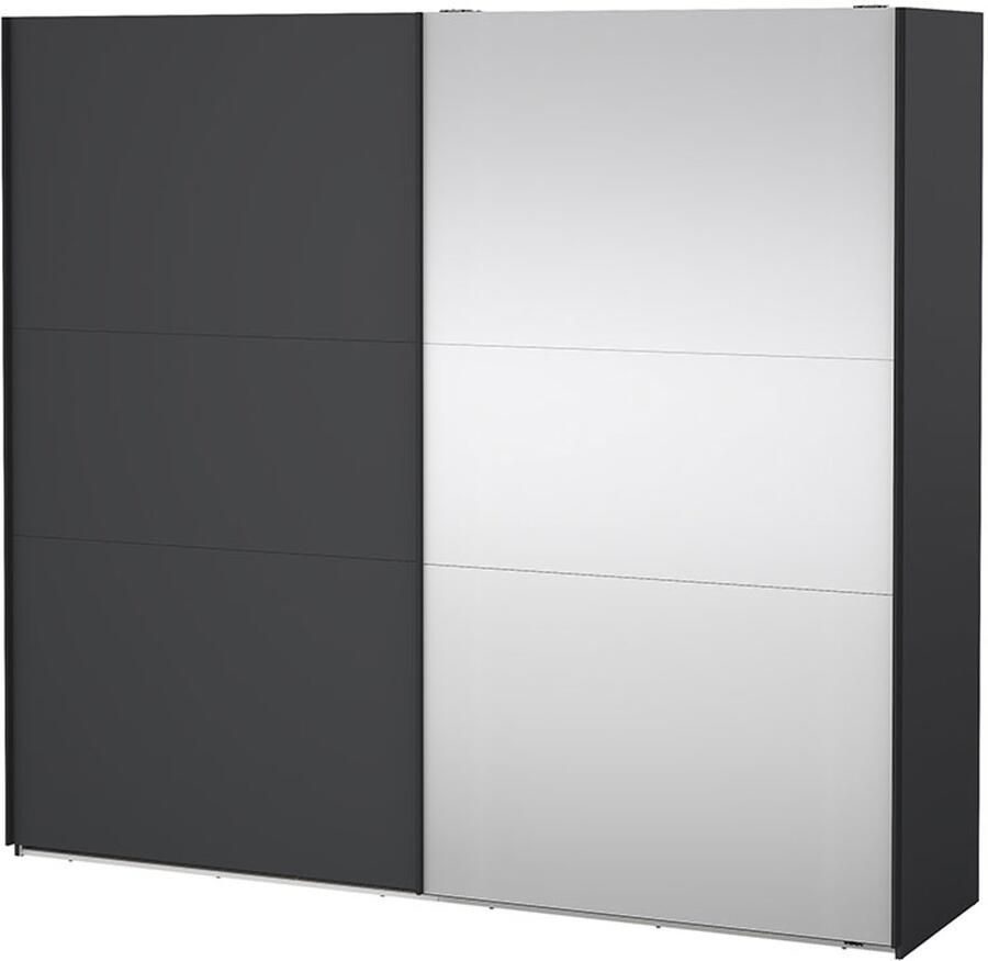 Tvilum Como schuifdeurkast 2 deuren 245x220cm mat grijs - Foto 2