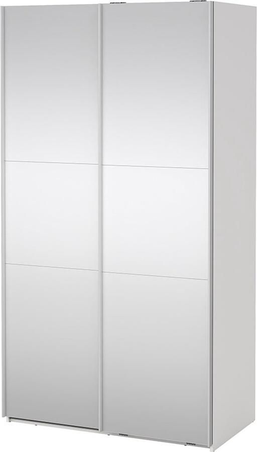 Tvilum Como schuifdeurkast 2 deuren met spiegel 120x220cm wit