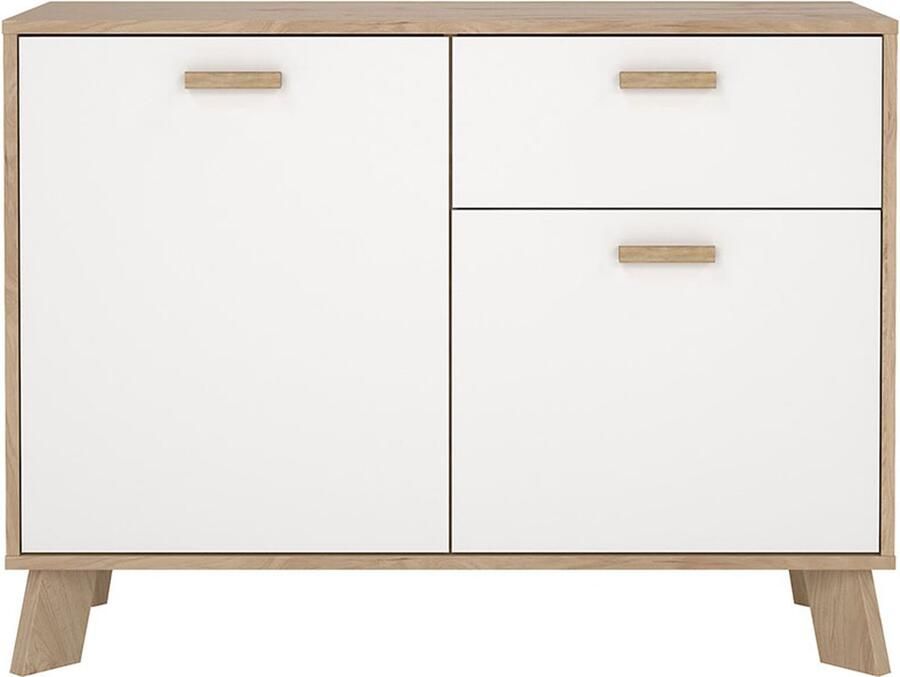 Tvilum Ikast dressoir 2 deuren 1 lade eiken decor wit