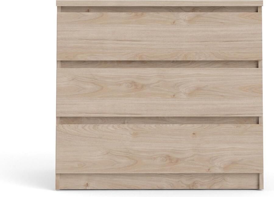 Leen Bakker Ladekast Naia 3 lades eikenkleur 70 1x77x50 cm - Foto 4