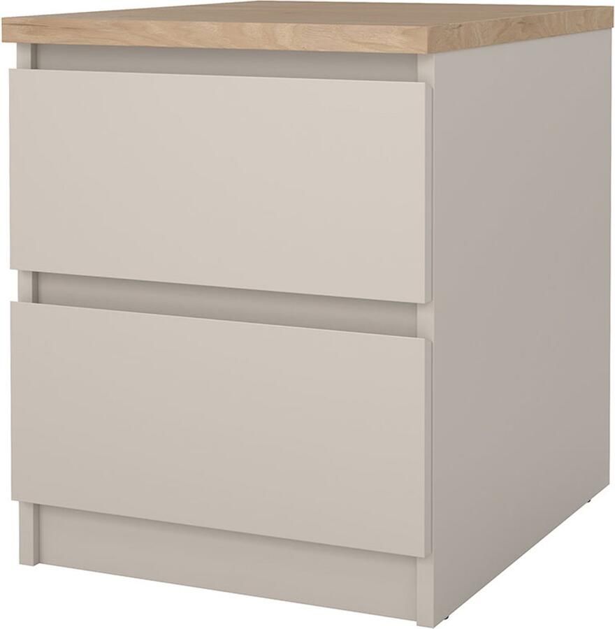 Tvilum Naia nachtkastje 2 lades eikdecor