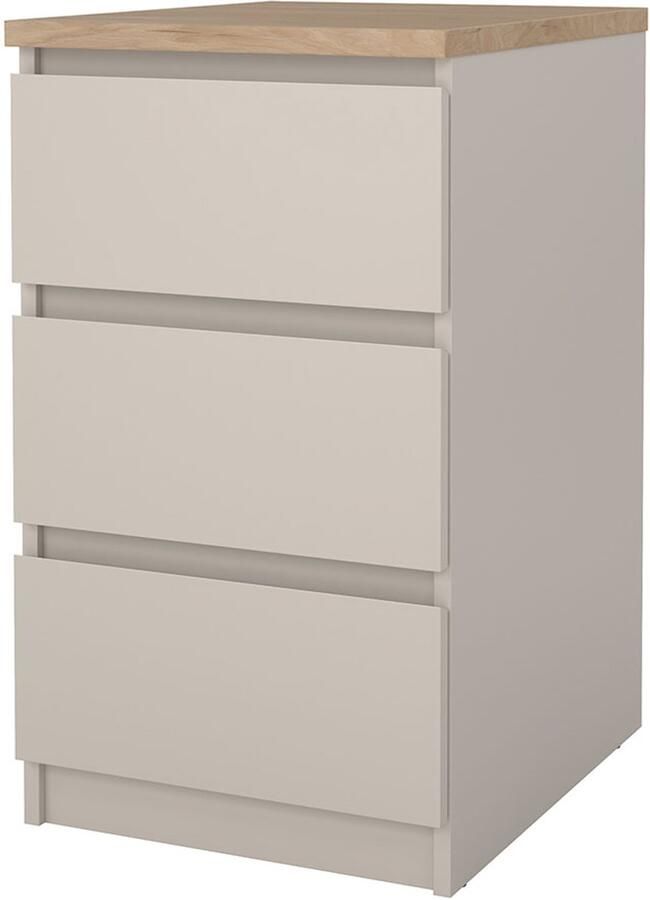 Tvilum Naia nachtkastje 3 lades eikdecor