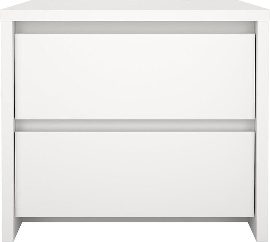 Tvilum Next nachtkastje 2 lades wit