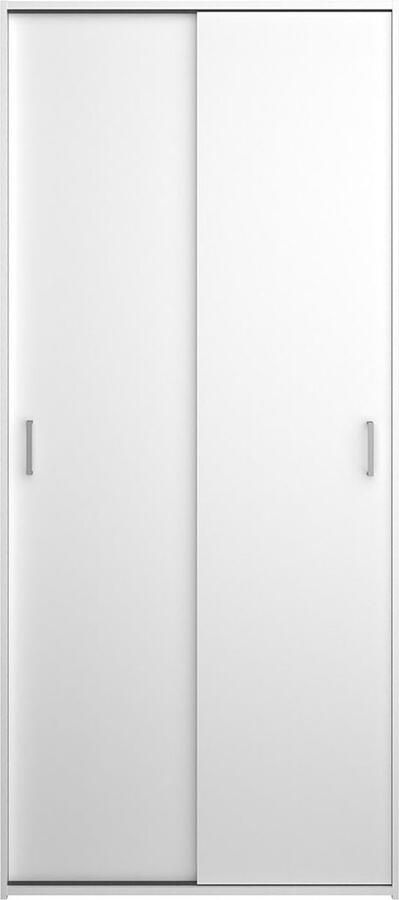 Tvilum Space kledingkast 176x78x49cm 2 schuifdeuren wit