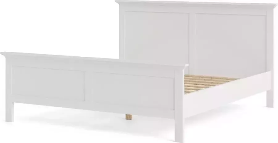 Hioshop Venedig bed Tweepersoonsbed 180x200 cm wit.