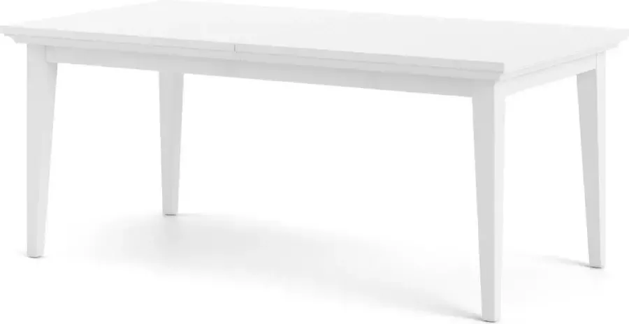 Hioshop Venedig eetkamertafel 95 x 180 cm wit. - Foto 2