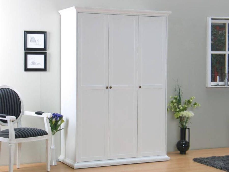 Tvilum Venetië Kledingkast 3-deurs Wit - Foto 2