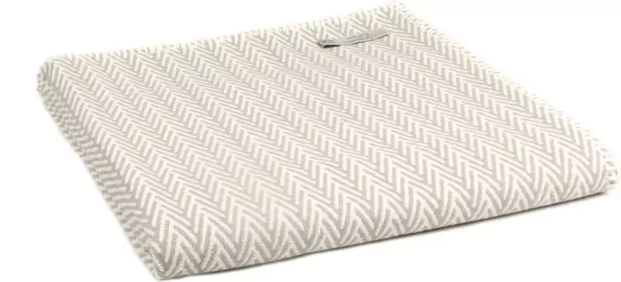 Tweedmill Textiles Tweedmill Plaid 100% Katoen Visgraat Grijs 140 x 160cm Dekentje voor op de bank