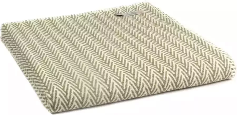 Tweedmill Textiles Tweedmill Plaid 100% Katoen Visgraat Groen 140 x 160cm Dekentje voor op de bank
