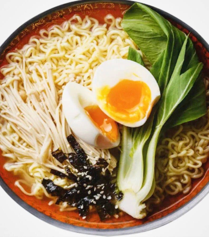 Two Ravens [ ] Ramen Soep Deken Fleece Deken met Ramen Soep Print Dekentje voor op de bank 1.50 x 1.50 m Origineel Cadeau Blanket