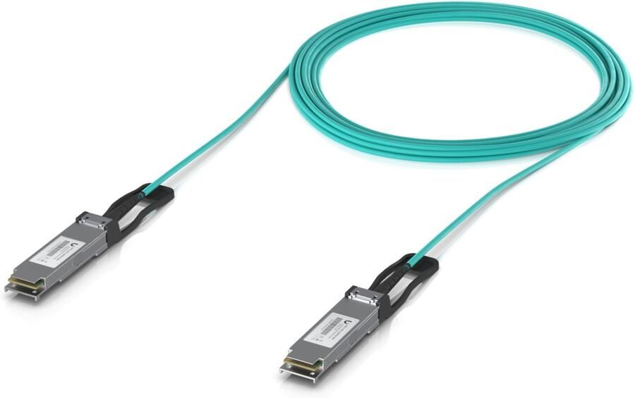 Ubiquiti UACC-AOC-QSFP28-10M InfiniBand en Glasvezelkabel Aqua-kleur