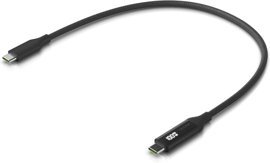 Ubiquiti UACC-Cable-USB-100W-0.3M-BK USB-kabel 0 3 m USB C Zwart Grijs
