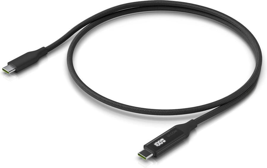 Ubiquiti UACC-Cable-USB-100W-1M-BK USB-kabel USB C Zwart Grijs