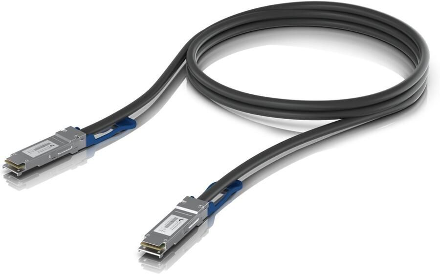 Ubiquiti UACC-DAC-QSFP28-1M-10 InfiniBand en Glasvezelkabel Zwart