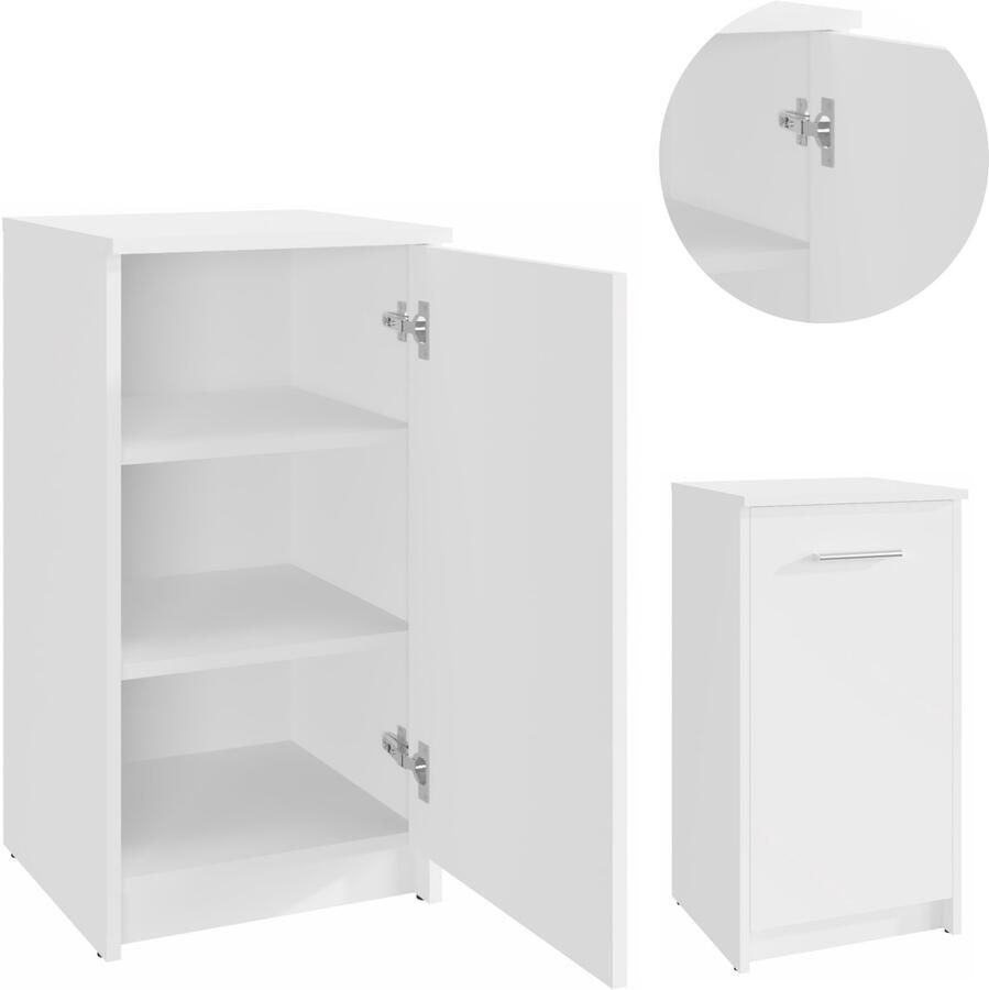 Ufc Kast BODO 1D WIT 40cm boekenkast 1 deur