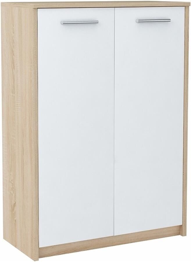 Ufc Kast BODO 2D2P WIT-SONOMA bureau boekenkast