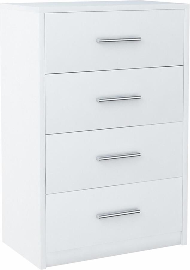 Ufc Kast BODO 60cm 4S WIT 4 laden boekenkast