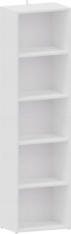 Ufc Open kantoor boekenkast BODO DUAL R50O WIT voor boeken ordners