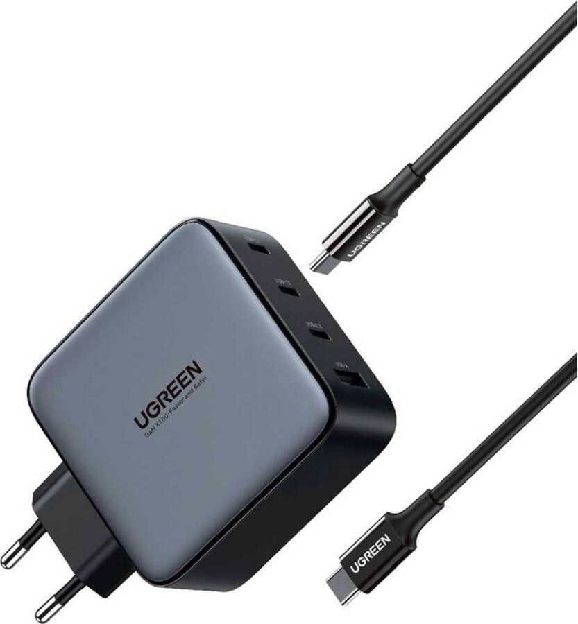 Ugreen Gan Usb-c En Usb-c Wall Charger 100w Grijs