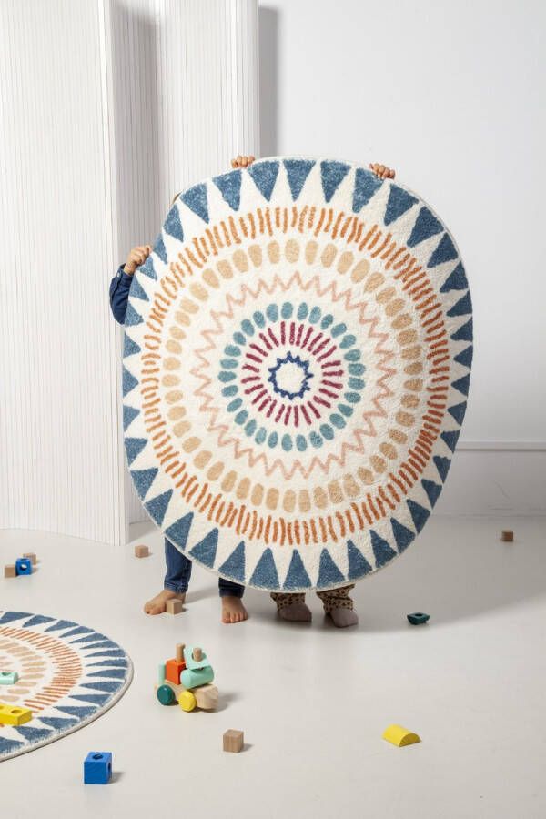 Ula Studio PoePoe Rond vloerkleed kinderkleedjes kinderkamer vloerkleed vloerkleden kinderen tapijt kinderkamer vloerkleed jongens vloerkleed meisjes
