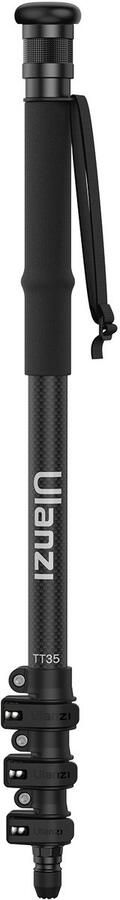 Ulanzi TT35 Wandelstok Statief Lichtgewicht & Compact Met Ingebouwde Telefoonhouder & Cold Shoe Koolstofvezel
