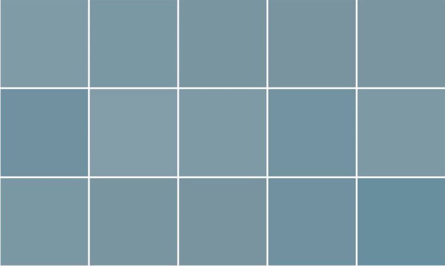 Ulticool Plaktegels Zelfklevende Tegels 15x15 cm Decoratie Sticker Tegels Grijs Blauw Oceaan 15 stuks Meubelfolie Decoratiefolie Folie Keukenkast Plakfolie Tegelstickers Sticktiles Badkamer Keuken