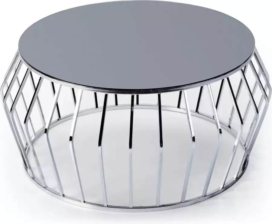 Ultra Luxury Living SAFIR Metal Salontafel Zilver Chroom