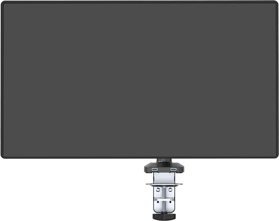 Ultradesk BRANCH SINGLE – Ergonomische Monitorarm met Gasveer voor 1 Monitor tot 32 Volledige Bewegingsvrijheid VESA 75 100 Kabelbeheer & USB-Poorten