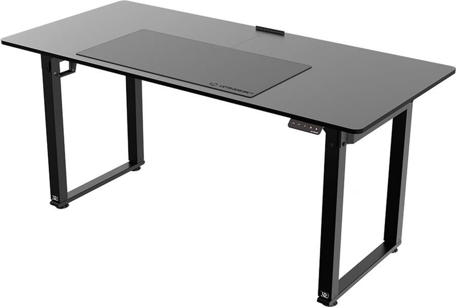 Ultradesk UPLIFT – Verstelbaar Bureau met Elektrische Hoogteverstelling – Zwart – Voor Gaming Home Office & Kantoor – Stevig Stalen Frame & Groot Werkblad 160x75 cm