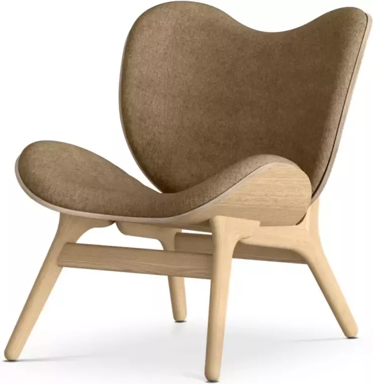 UMAGE A Conversation Piece naturel houten fauteuil Sugar Brown