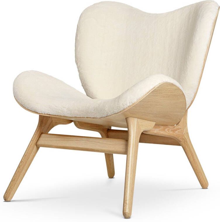 UMAGE A Conversation Piece naturel houten fauteuil Teddy White