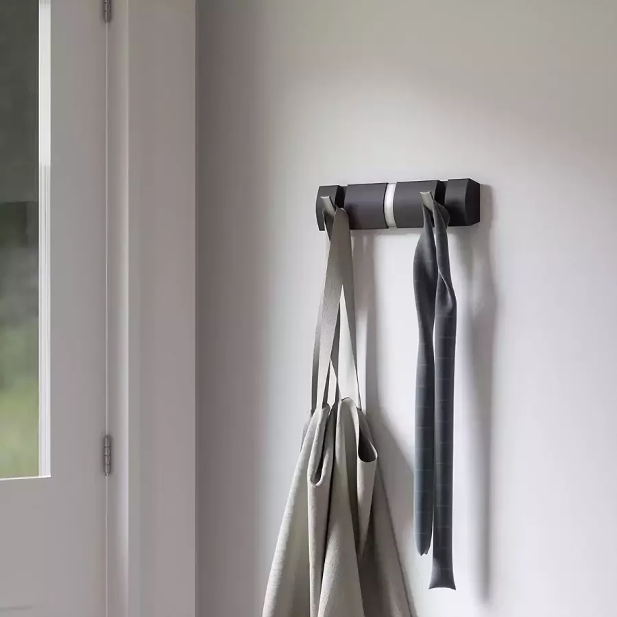 Umbra Kapstok voor het ophangen van kleding duurzaam hand eenvoudig te monteren ruimtebesparend