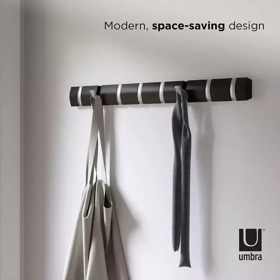 Umbra Kapstok voor het ophangen van kleding duurzaam hand eenvoudig te monteren ruimtebesparend