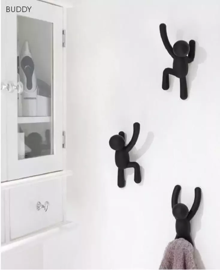 Home24 Garderobehaakjes Buddy(set van 3 ) Umbra