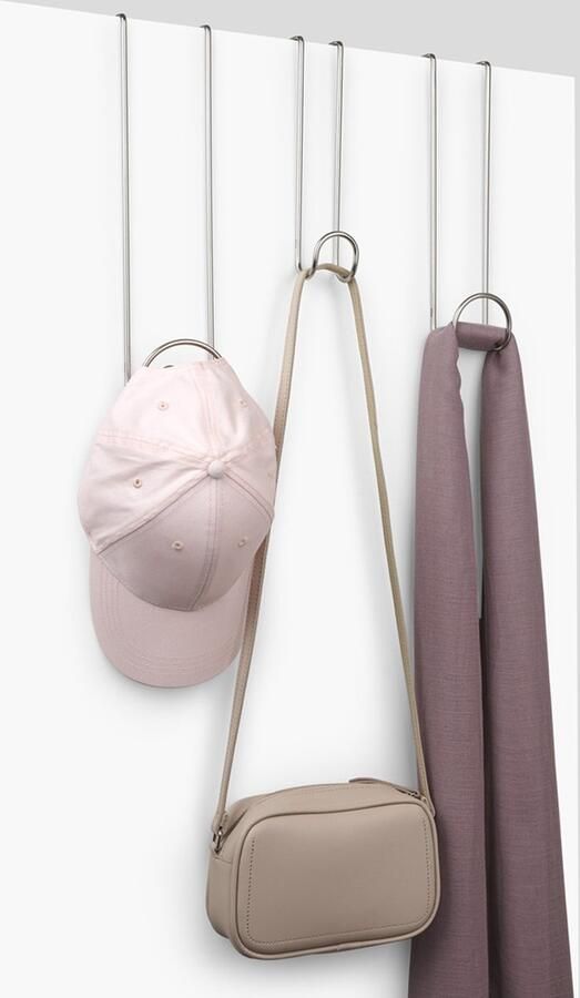 Umbra Kapstok Deurhanger Swoop nikkel