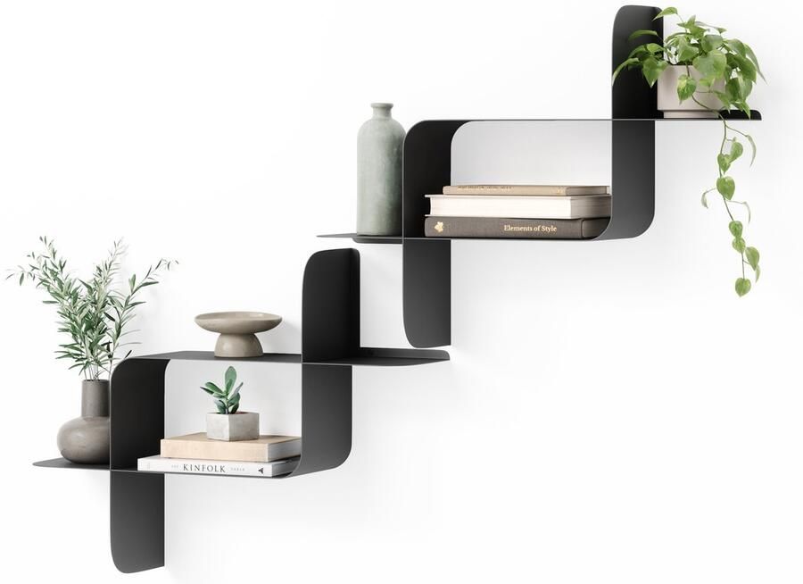 Umbra Montage metalen wandplank Set van 2 - Foto 2