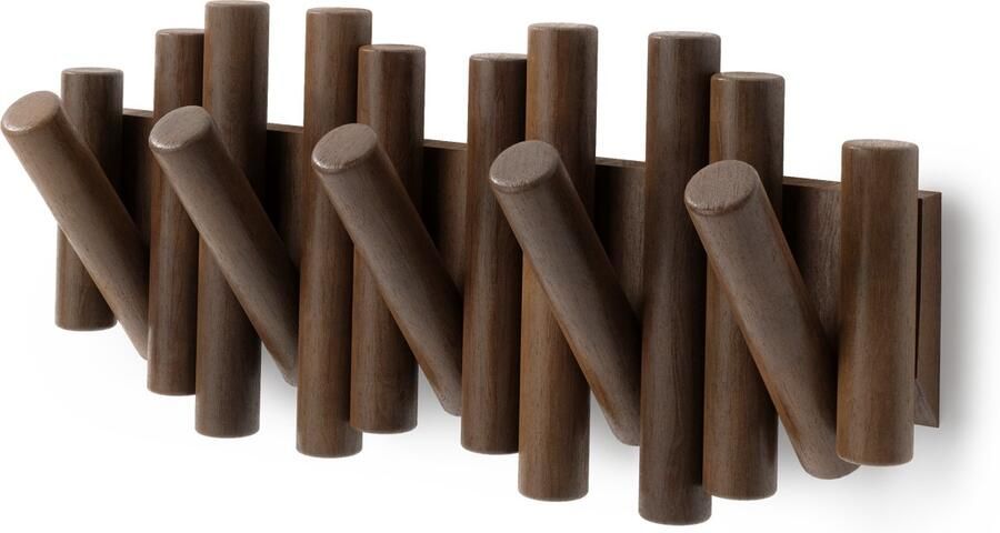 Umbra Picket handdoekhaak Dennenhout Verouderd walnoot - Foto 2