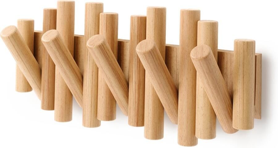 Umbra Kapstok Wandkapstok Picket 5 hout 5 haken - Foto 2