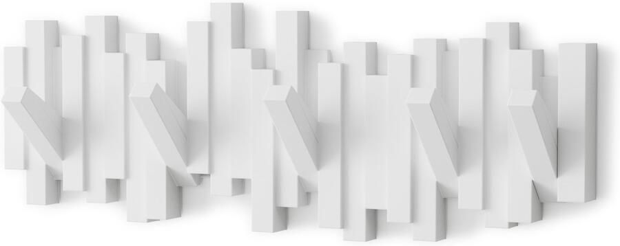 Umbra Design kapstok uitklapbare haken wit