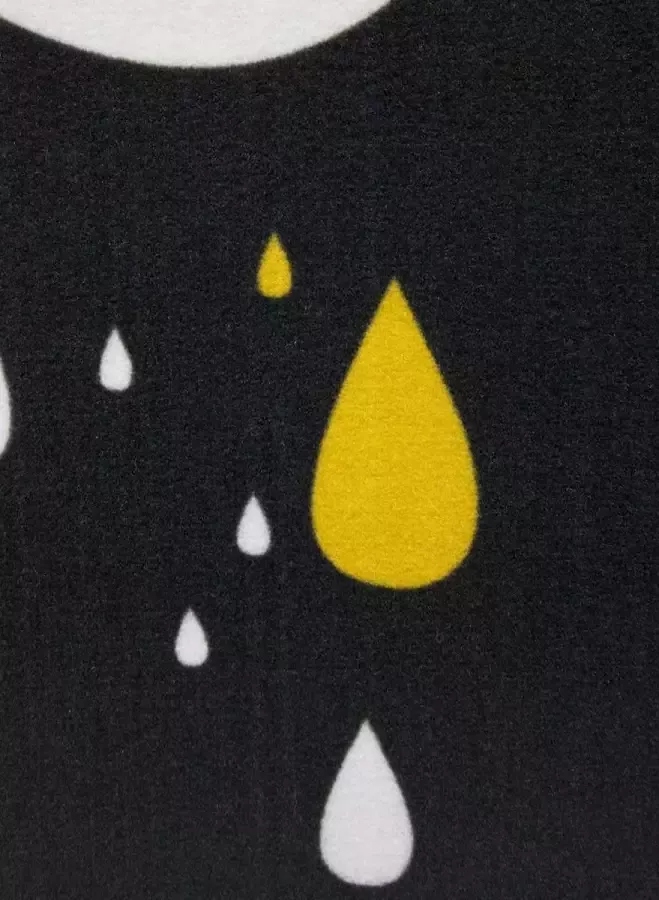 Unamourdetapis Tapijt voor kinderen RAINDROPS BLACK MD 95x125cm