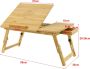 Unbranded Bamboe Laptoptafel Nikkole Bedtafel Tot 55x35x20-28 cm Standaard Verhoger Minimalistisch Design - Thumbnail 2