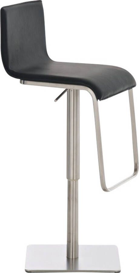 Inandoutdoormatch Barstoel Spectral In hoogte verstelbaar Barkruk met rugleuning Set van 1 Ergonomisch Barstoelen voor keuken of kantine Zwart Zithoogte 55-78 cm Vaderdag cadeau - Foto 2