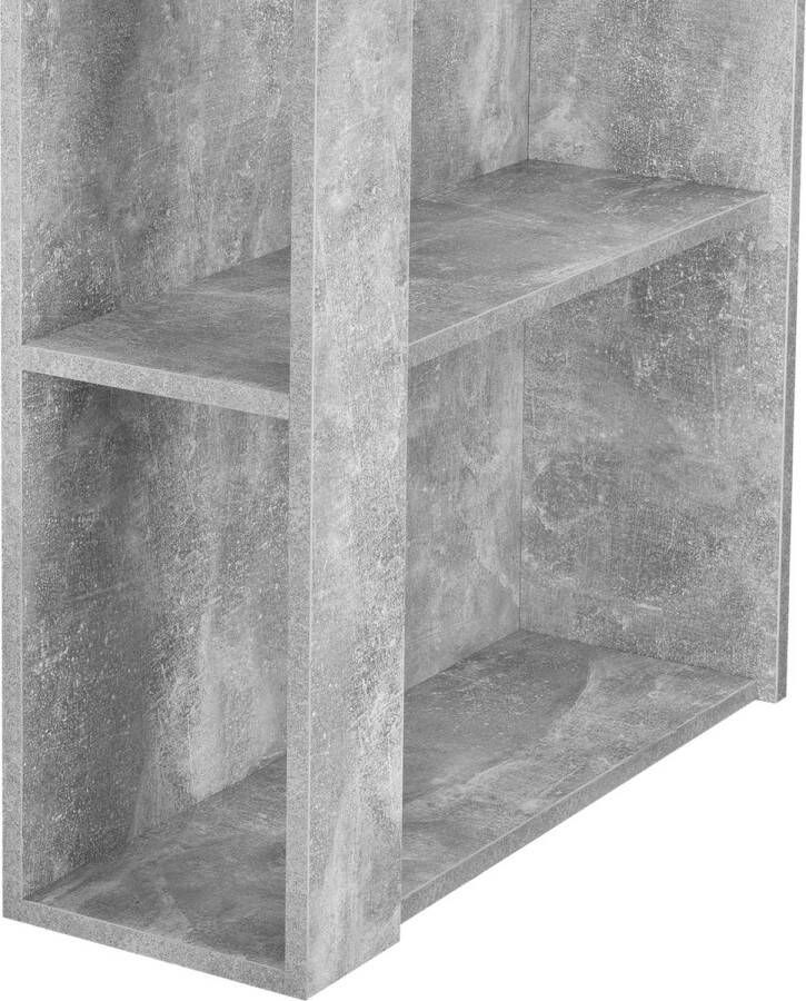 Unbranded Bartafel Cyril Met 3 Planken 120x60x105 5 cm Betonlook Spaanplaat Modern Design - Foto 2
