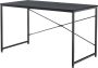 Unbranded Bureau Jaime 120x60x72 cm Spaanplaat en Metaal Zwart Modern Design - Thumbnail 1