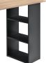 Unbranded Bureau Lodewijk Met 3 Laden 120x49x72 cm Donkergrijs en Houtkleurig Spaanplaat Stijlvol design - Thumbnail 2